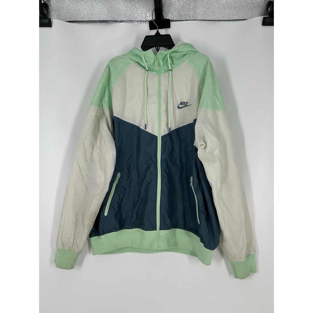 Nike Windrunner Lightweight Windbreaker Hooded Jacket AR2191-058 Large Loose Fit